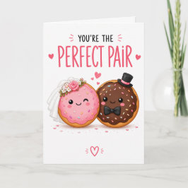 Lustige Donut-Hochzeitskarte – Süße Lebensmittel Karte