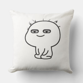 Lustige Doodle-Charakter-Wurfkissen - Cute Minimal Kissen