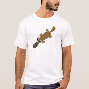 Lustige Duckbill Platypus Kunst T-Shirt