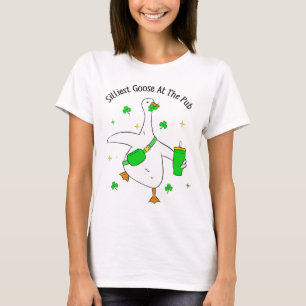 Lustige dümmste Gans in der Kneipe Tiergans St. Pa T-Shirt