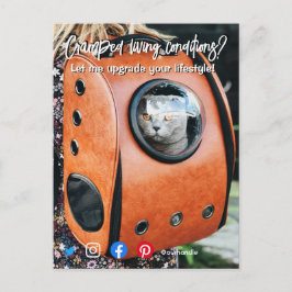 lustige, echte Anwesen Postkarte verkrampfte leben