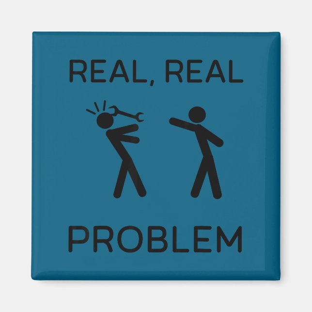 Lustige echte echte Problem-Stickman-Figur Mechani Magnet (Vorne)