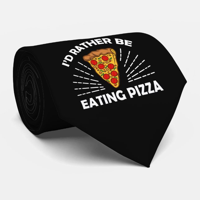lustige eher essen Pizzabokunst Krawatte (Gerollt)
