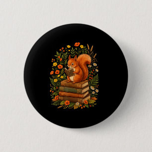 Lustige Eichhörnchen Cottagecore Fairycore Bibliot Button