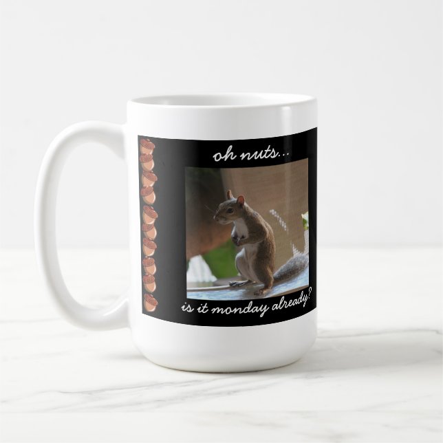 Lustige Eichhörnchen-Tasse, oh Nüsse, ist es Kaffeetasse (Links)