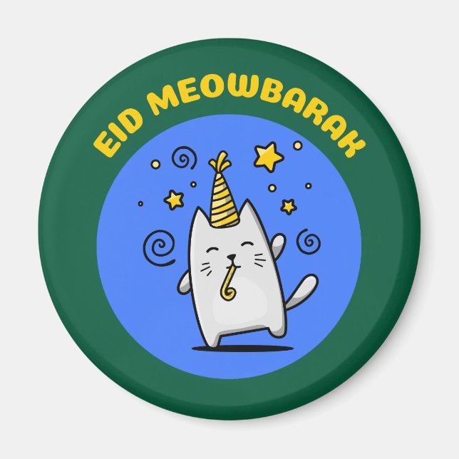 Lustige Eid-Katze Magnet (Vorne)