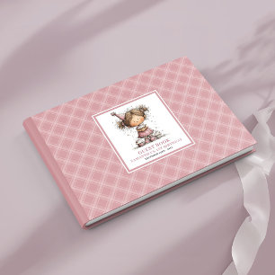 Lustige eigenartige staubige rosa Mädchen-Geburtst Gästebuch