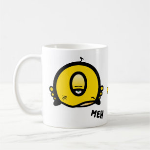 Lustige einäugige Cartoon-„Meh“-Café-Humor Kaffeetasse