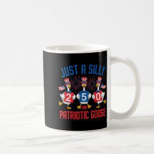Lustige einfach alberne patriotische Gänse-Kunst Kaffeetasse