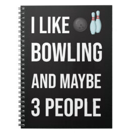 Lustige Einzigartige Geschenke Für Bowlingspieler Notizblock