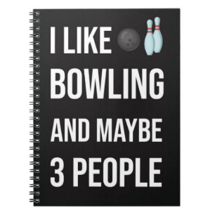 Lustige Einzigartige Geschenke Für Bowlingspieler  Notizblock
