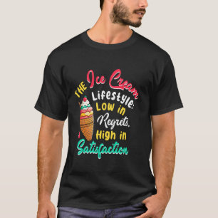 Lustige Eiscreme-Zitat Eiscreme-Fan-Spruch T-Shirt
