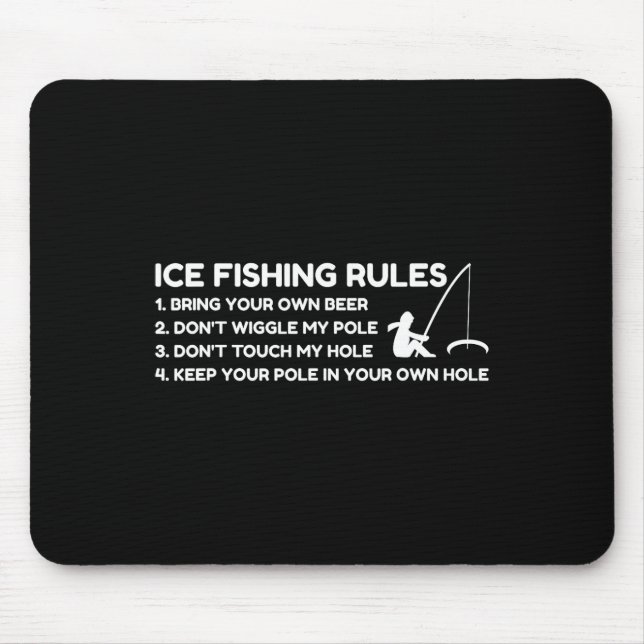 Lustige Eisfisch-Regeln  Mousepad (Vorne)