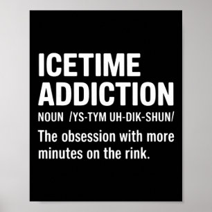 Lustige Eishockey-Definition Eishockey Eiszeit Hin Poster