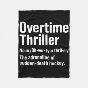 Lustige Eishockey-Definition Eishockey Verlängerun Fleecedecke