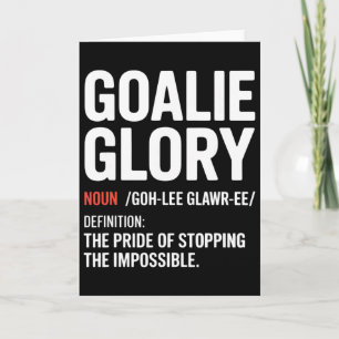 Lustige Eishockey-Definition Eishockeyspieler Tor Karte