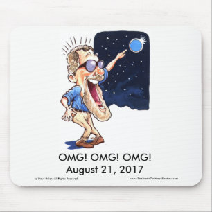 Lustige Eklipse-Mausunterlage Mousepad