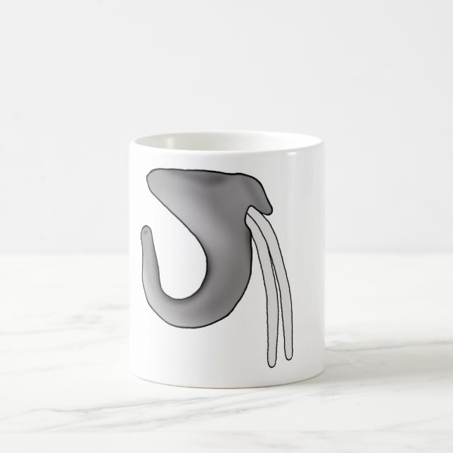 Lustige Elefant-Nasen-Tasse Kaffeetasse (Mittel)