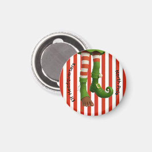 Lustige Elf Beine Weihnachtsmann-Geister-Weihnac Magnet