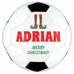 Lustige Elfenfüße Weihnachtsfußball Sportgeschenk Fußball