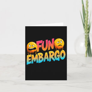 Lustige Embargo-Witz-Rede für Comedy-Liebhaber Karte