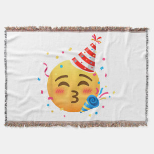 Lustige Emoticon-Party Decke