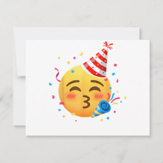 Lustige Emoticon-Party Einladung