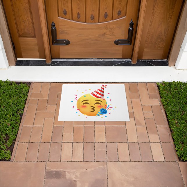 Lustige Emoticon-Party Fußmatte (Außenbereich)