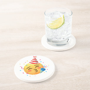 Lustige Emoticon-Party Getränkeuntersetzer