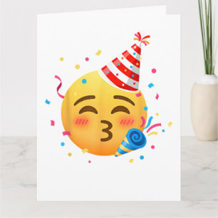 Lustige Emoticon-Party Karte