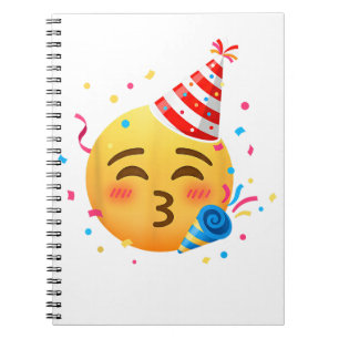Lustige Emoticon-Party Notizblock