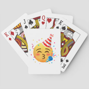 Lustige Emoticon-Party Spielkarten