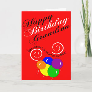 lustige Enkelin zum Geburtstag wünscht Karte