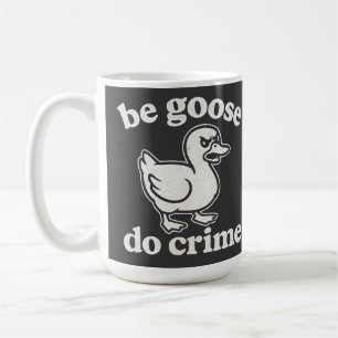 Lustige Ente Begeh Das Verbrechen Chaos Gans Desig Kaffeetasse