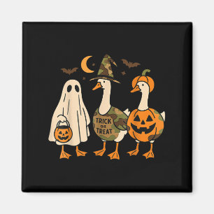 Lustige Ente Ente Boo Halloween-Kostüm Ente  Magnet