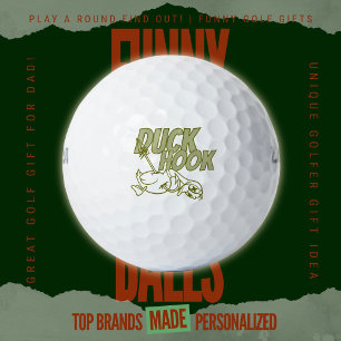 Lustige Ente Hook Schlechter Golfschwung Golf Humo Golfball