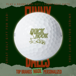 Lustige Ente Hook Schlechter Golfschwung Golf Humo Golfball