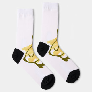 Lustige Ente in Gelb aquarelliert Socken