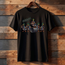 Lustige Enten-Gang-Cartoon-Design
