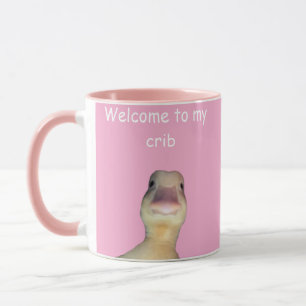 Lustige Enten-Meme – „Willkommen in meiner Bude“ S Tasse