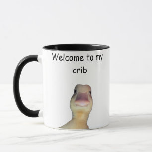 Lustige Enten-Meme – „Willkommen in meiner Bude“ S Tasse