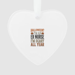 Lustige ER-Krankenschwester Halloween Gruseliges G Ornament