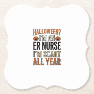 Lustige ER-Krankenschwester Halloween Gruseliges G Untersetzer