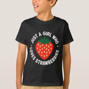Lustige Erdbeerkunst für Mädchen Frauen Frucht Erd T-Shirt