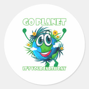 Lustige Erde Liebhaber Geschenke Geh Planet Es Ist Runder Aufkleber