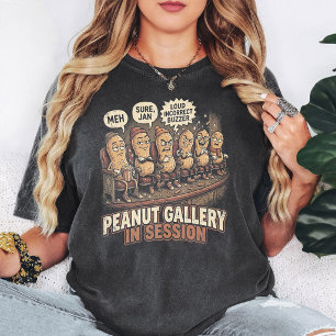 Lustige Erdnuss-Galerie Kinosaal Cartoon T-Shirt