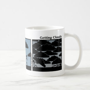Lustige erhaltene bewölkte Stickman Tasse - 091