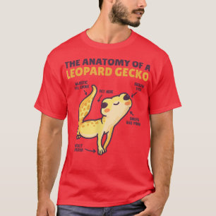 Lustige Erklärung der Anatomie eines Leopardgeckos T-Shirt