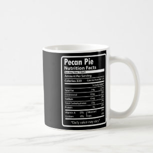 Lustige Ernährungstatsachen für Pecannuss-Pie an T Kaffeetasse