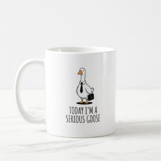 Lustige Ernsthafte Gans Büro Kaffeetasse